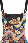Floral Clothespin Storage Organizer to Hang on Line Clothes Pin Hanging Bag by Vanideaoty
