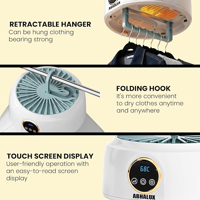 Mini Dryer For Clothes – Portable Laundry Machine, Compact Electric Dryer For - Image 4