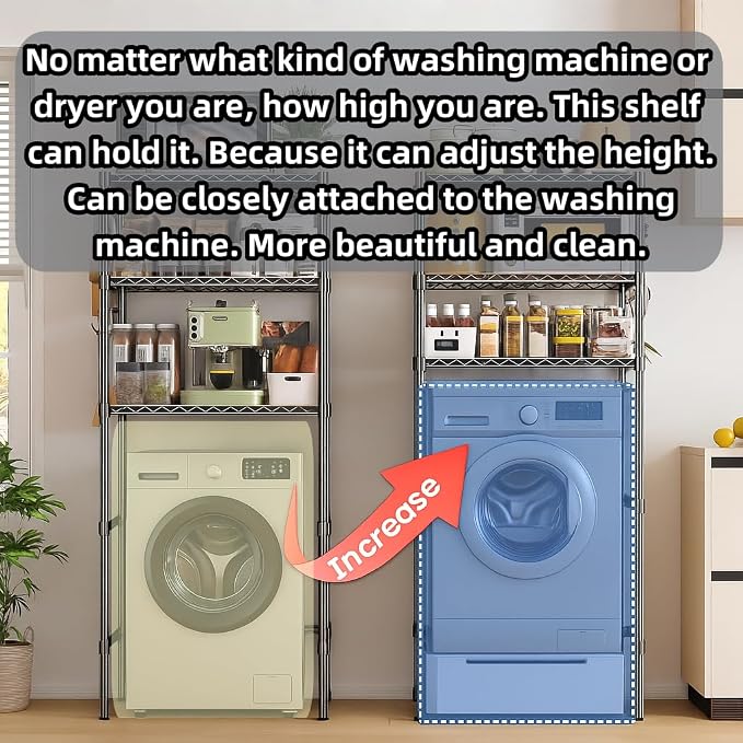 The Storage Rack Above The Washing Machine, and Refrigerator has Been Widened - Image 6