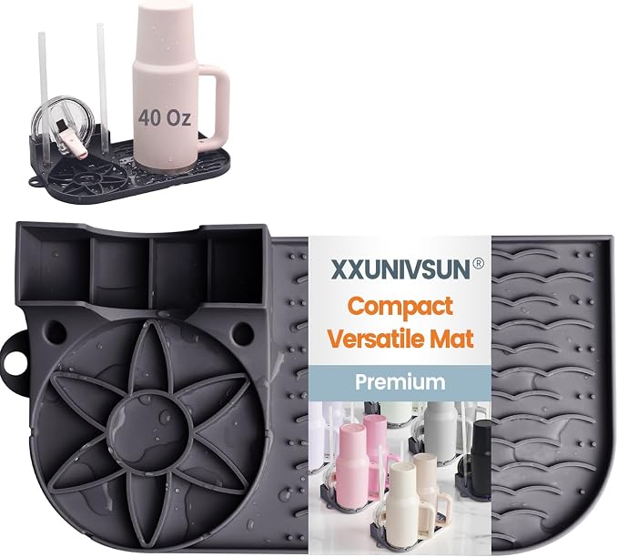 Bottle Drying Rack for Stanley, Water Bottle Drain Pad for Owala Thermos Cups by Unknown