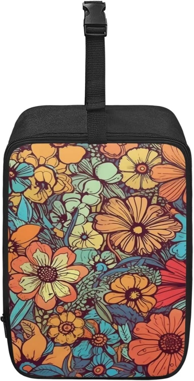 Vintage Floral Travel Steam Iron Storage Bag Lightweight Steamer Carrying Case by YUVAMAGIMO