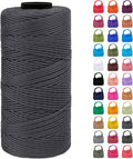 Braided Macrame Cord 1.5mm x 218yards Polypropylene Rope Polyester Rope Yarn by LEREATI