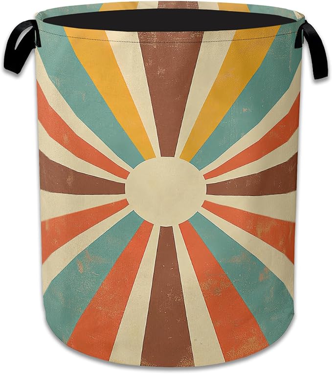 Vintage Sun Laundry Hamper by Unknown