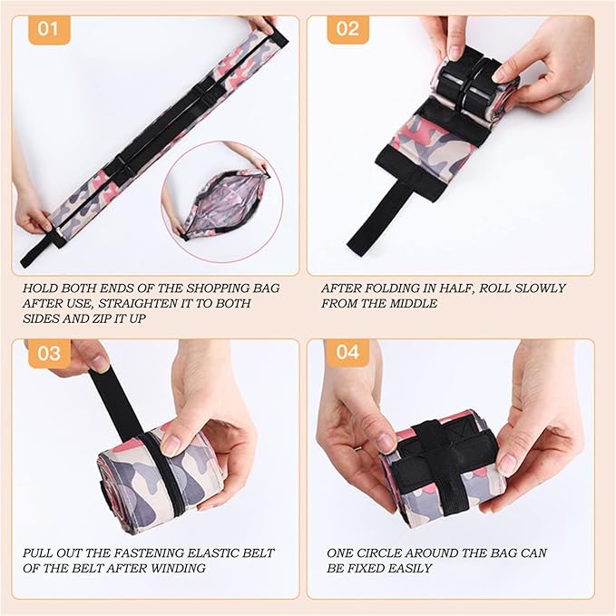 Portable Foldable Shopping Bag Large Capacity Multipurpose Storage Bag Sports - Image 8
