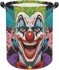 Clowns Laundry Basket with Handles, Laundry Hamper with Internal Support by Unknown
