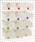 Pegboard Bins – 12 Pack Clear Extra Large by RightArrange