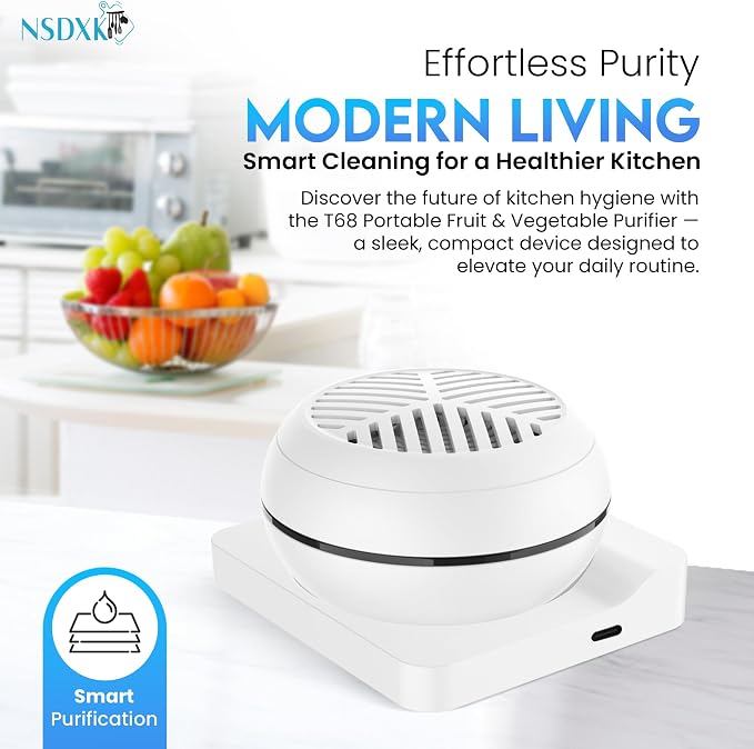 Fruit and Vegetable Washing Machine, Fruit Vegetable Cleaner Device, Portable - Image 2