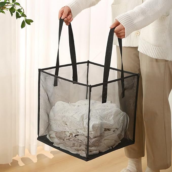 4 Pack Popup Laundry Hamper, Small Collapsible Mesh Laundry Baskets Dirty - Image 6