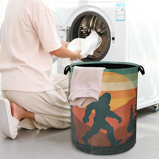 Retro Big Foot Laundry Basket, Oxford Cloth Laundry Hamper - Image 7