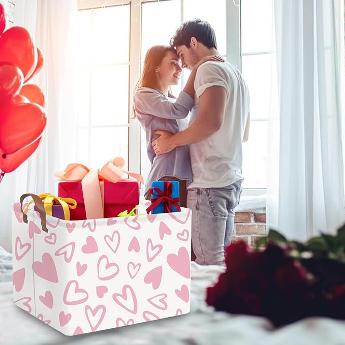 FXOLCSHE Valentines Day Gift Basket Empty, Baby Girl Baskets, Bins - Image 4