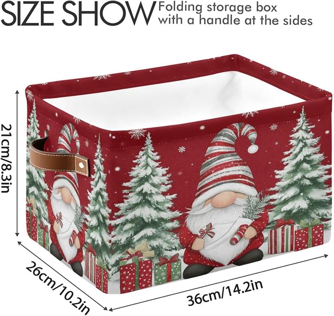 Pfrewn Christmas Winter Storage Basket Gnome - Image 4