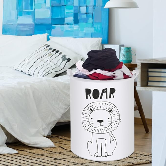 Collapsible Laundry Basket in Bedroom Waterproof Laundry Hamper in Bathroom - Image 7