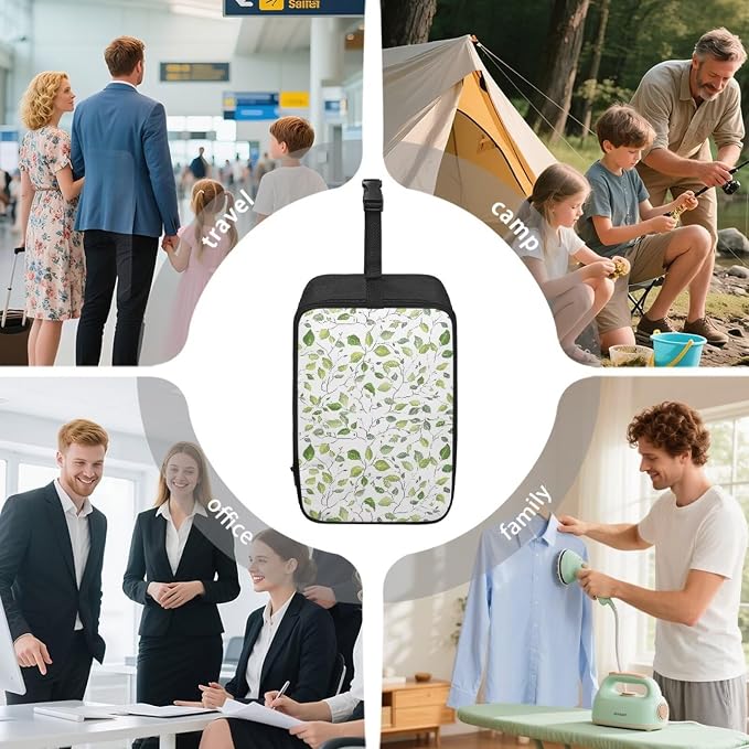 Green Leaves Portable Steamer Storage Bag - Image 6