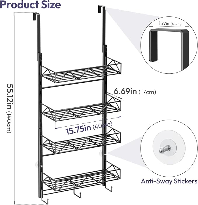 SWTYMIKI Over Door Hat Organizer - Image 8