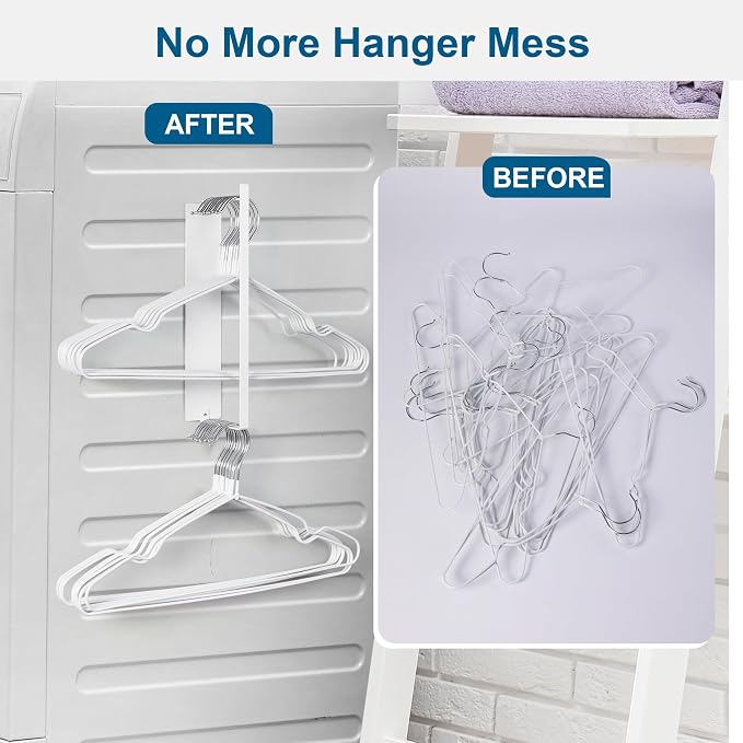 EASTTOWEST Magnetic Hanger Organizer Stacker, Clothes Hanger Storage Rack - Image 7