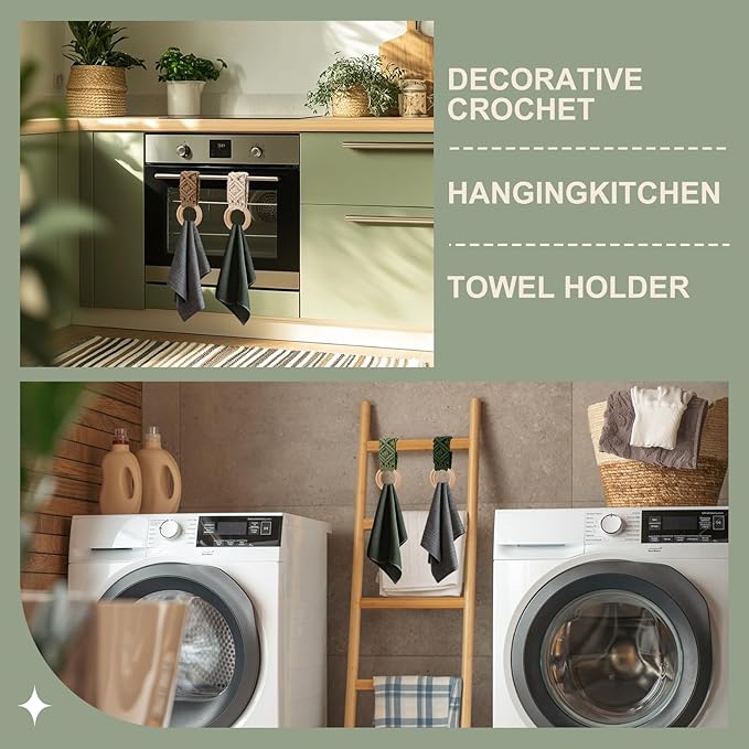 Tioncy 4 Pcs Kitchen Dish Towel Holder Mother's Day Gift - Image 6