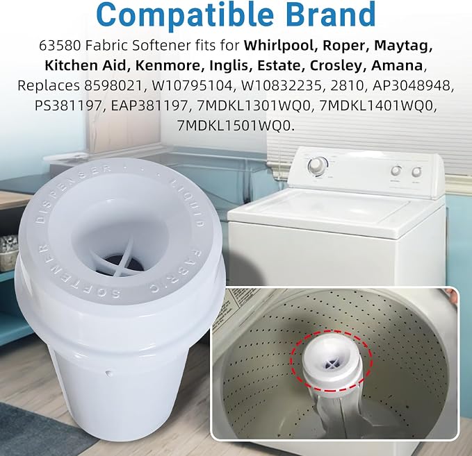 63580 Washer Fabric Softener Dispenser Fits - Image 5