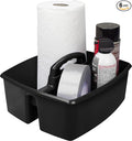 Storex 2-Compartment Large Cleaning Caddy – Multipurpose Supply Organizer by Storex