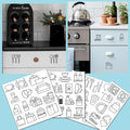52PCS Kitchen Cabinet Labels Transparent Kitchen Closet Labels Stickers by Unknown