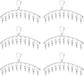 Seropy Clothes Hanger with 10 Clips Laundry Drying Rack 6 Pack, Clothes Drying by SeropyDirect