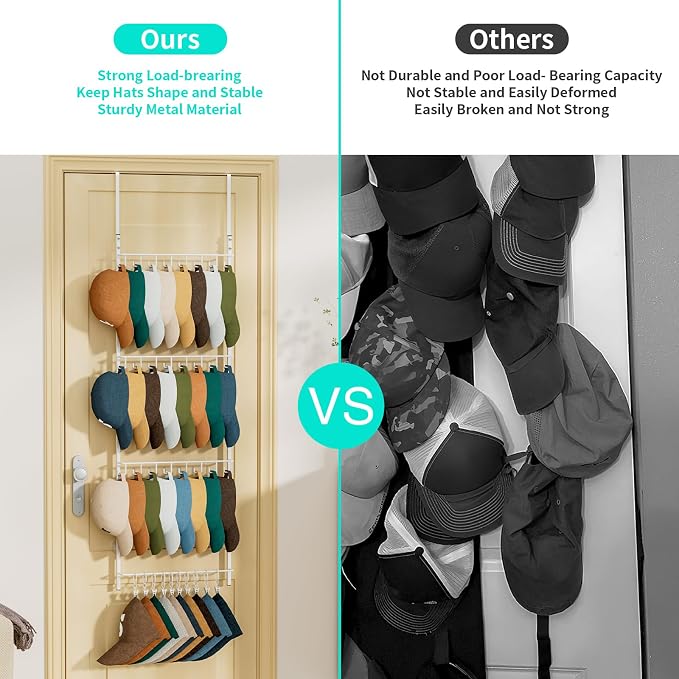 HapiRm Over Door Hat Organizer - Image 4