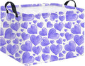 HIYAGON Rectangular Valentines Basket Fabric Storage Bin Storage Boxes by HIYAGON