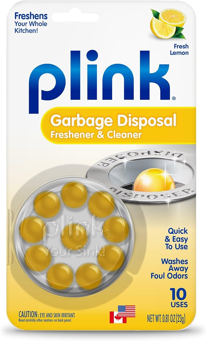 Plink Garbage Disposer Cleaner, Freshener & Odor Removing Balls, Washes Away by Plink