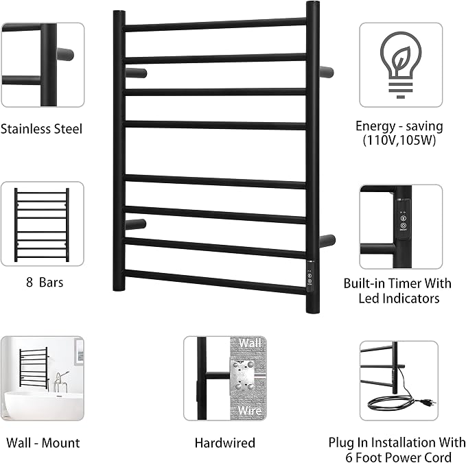 KEG Towel Warmer Wall Mounted - Image 4