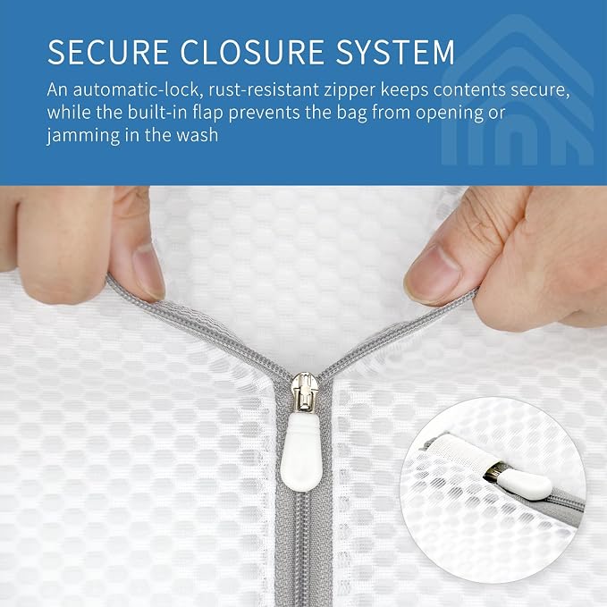 Muchfun 2Pcs Durable Honeycomb Mesh Laundry Bags - Image 3
