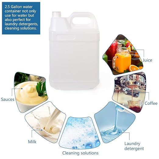 1 Pack 2.5 Gallon Clear Plastic Jugs - Image 5