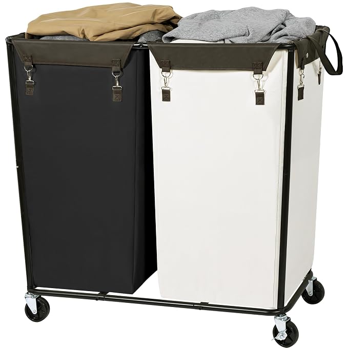 280L Rolling Laundry Basket - Image 7