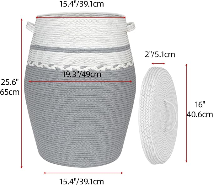 Large Collapsible Laundry Baskets, Laundry Hamper - Image 2