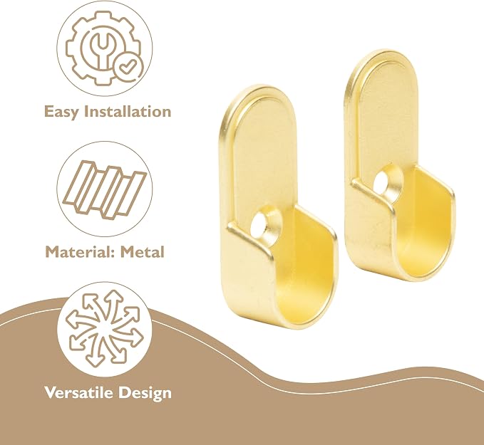 B&B Hardware Extra Pair Oval Closet Rod End Support - Image 2
