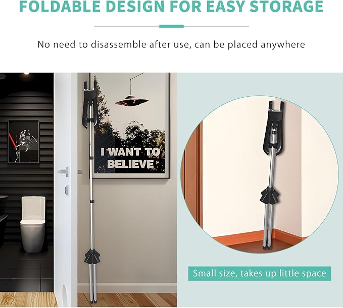 Adjustable Steamer Stand for Clothes, 32-63 inch T Shirt Display Stand - Image 4
