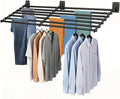 Wall Mounted Drying Rack, 57 Inches Wall Laundry Drying Rack Collapsible Indoor by Qufiona