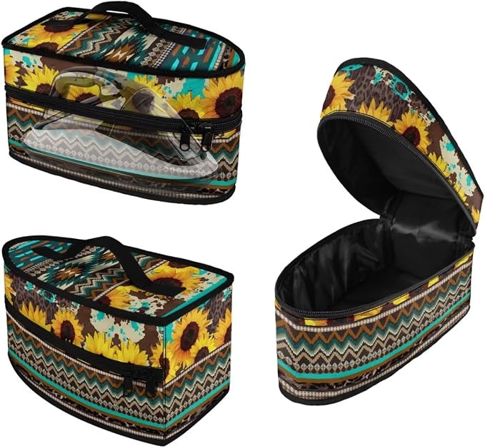 Indian Sunflower Iron Portable Storage Bag by Maiyoinou