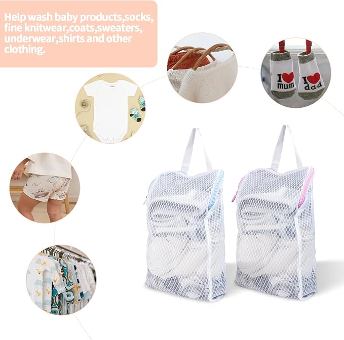 2 PCS Honeycomb Mesh Laundry Bag - Image 4