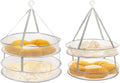 AUTODECO 2 Pack 2-Tier Folding Mesh Clothes Hanging Dryer, Sweater Drying Rack by AUTODECO