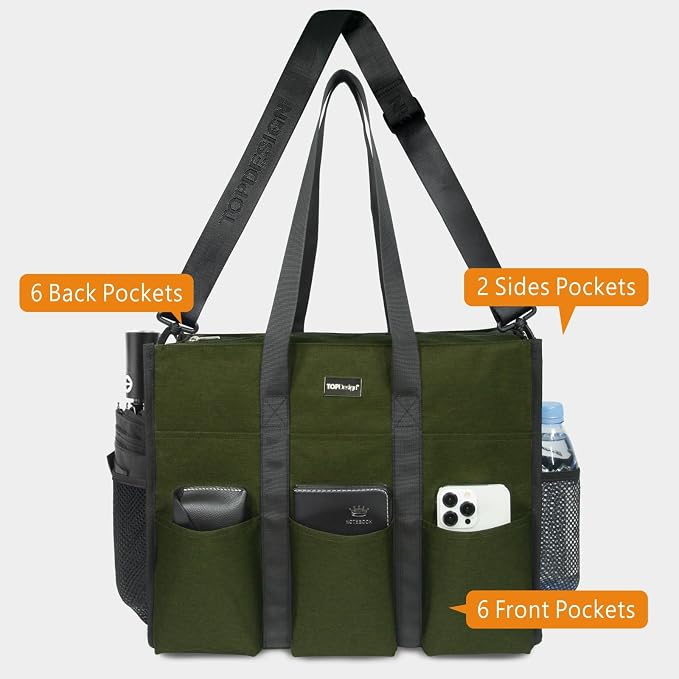 TOPDesign Utility Water Resistant Tote Bag - Image 4