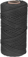 Rebower Macrame Cord 4mm x 109 Yard, Natural Cotton Macrame Rope Twisted by Rebower