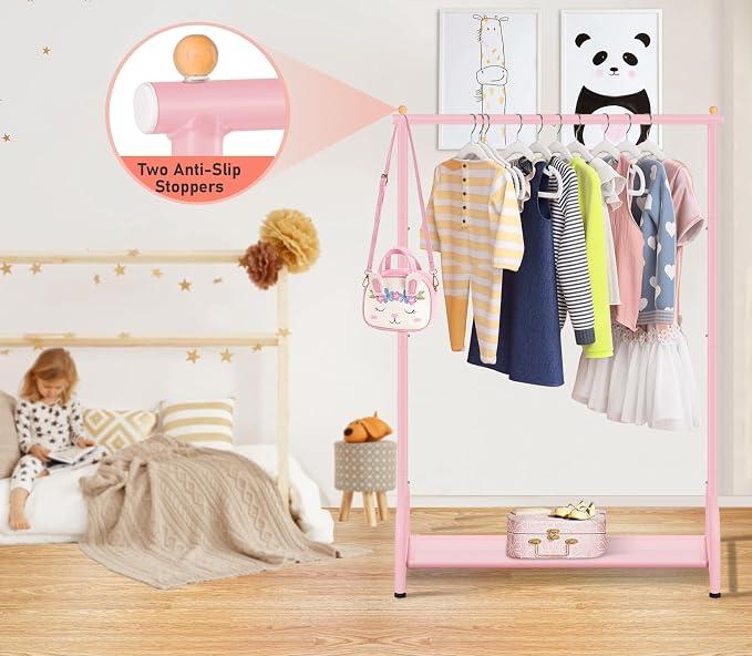 SLEEPING LAMB Kids Clothing Rack, Small Baby Clothes Rack - Image 5