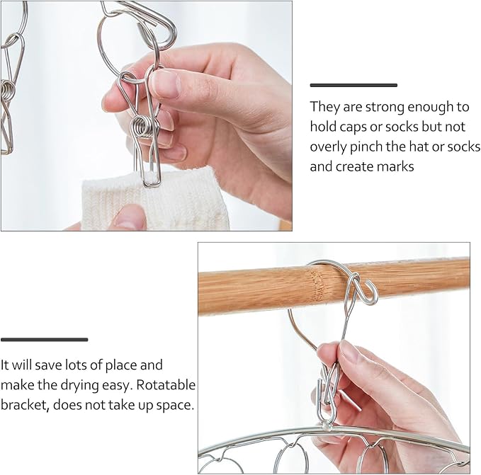 Multi-Clip Stainless Steel Laundry Drying Hanger - Image 5