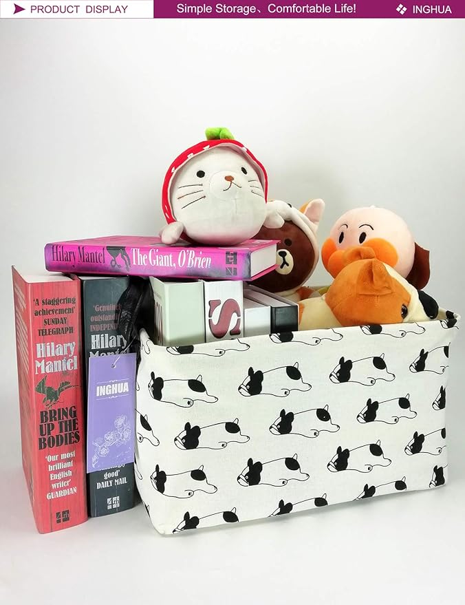 Rectangular Storage Basket Fabric Organizer Bin - Image 3