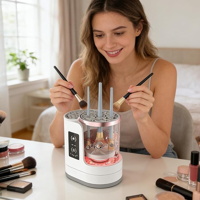 Makeup Brush Cleaner Machine, Portable Washer Device - Image 3