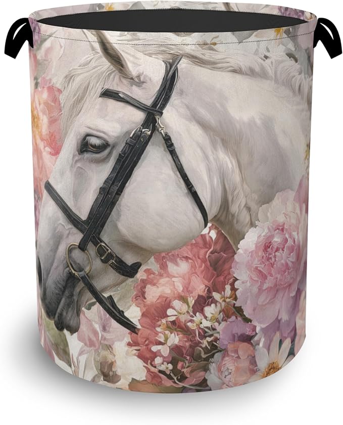Horse Laundry Hamper by Unknown