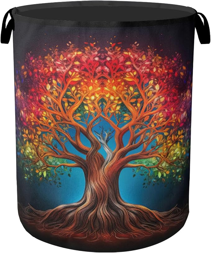 Life Color Tree Laundry Basket by Gearsly