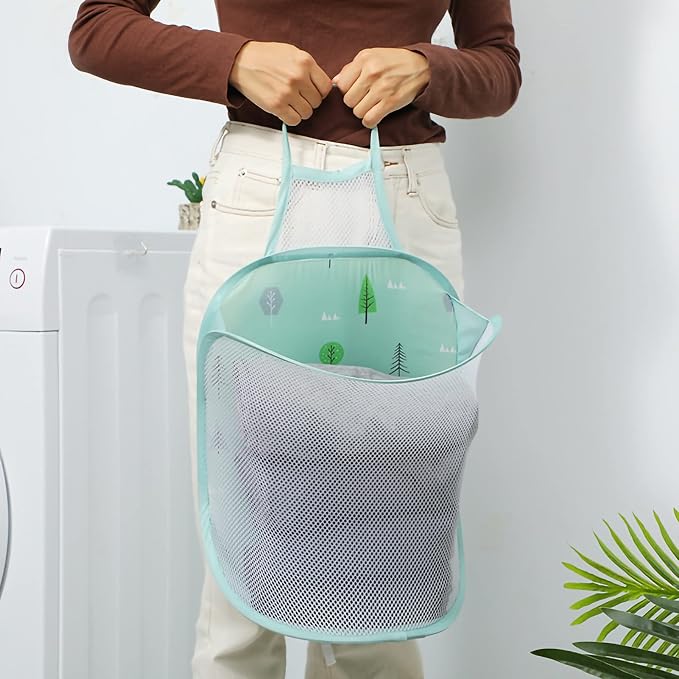 Collapsible Mesh Laundry Hamper–Pop Up Laundry Hamper - Image 5
