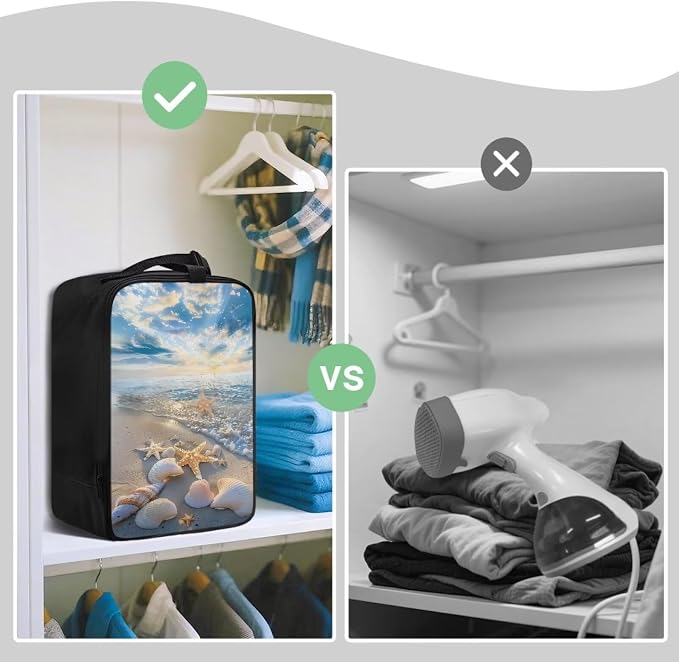 Beach Shell Garment Steamer Case Lightweight Travel Iron Storage Bag Portable - Image 4