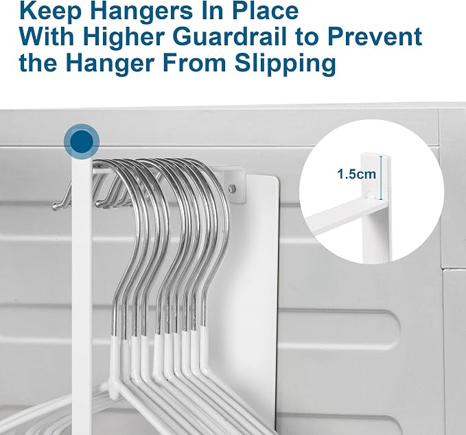 EASTTOWEST Magnetic Hanger Organizer Stacker, Clothes Hanger Storage Rack - Image 6