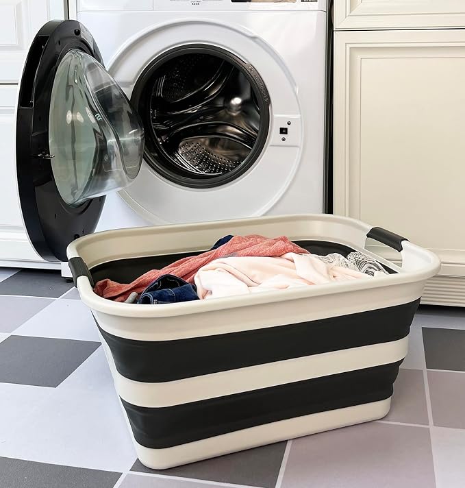 SAMMART 42L Collapsible Plastic Laundry Basket - Image 4